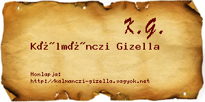 Kálmánczi Gizella névjegykártya